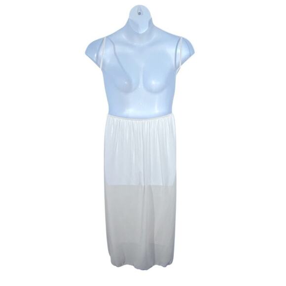 Boho Maxi Dress XL | Embroidered Look Open Back Festival Sundress White Floral - Picture 8 of 11